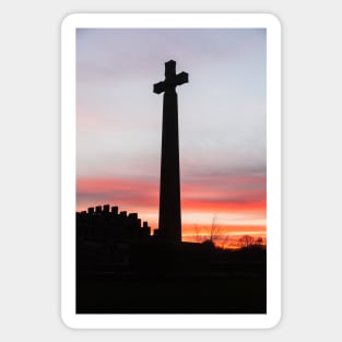 Stone Cross at Durham Cathedral Sticker